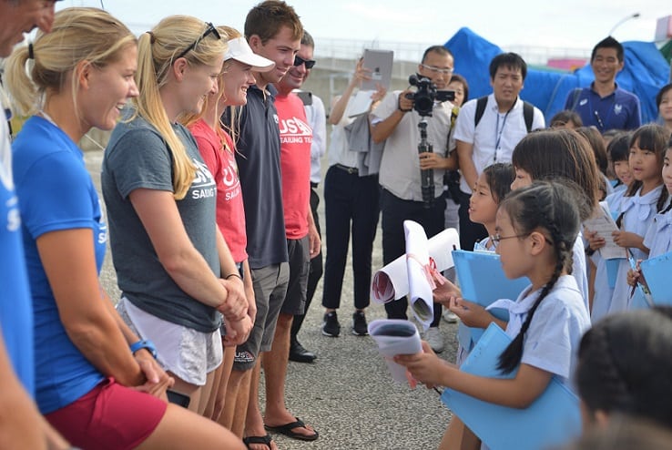 US Sailing Team Members in Japan