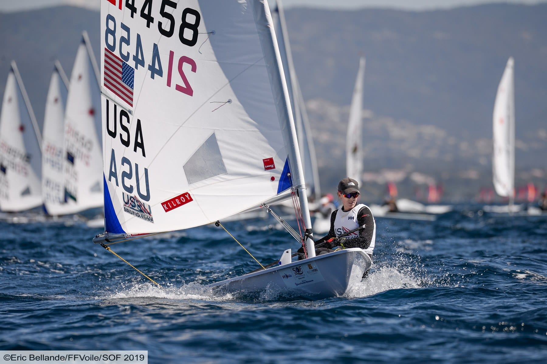 Paige Railey, US Laser Radial Athlete at French Olympic Week 2019