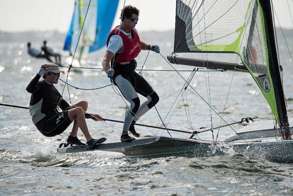 49er sailboat racing